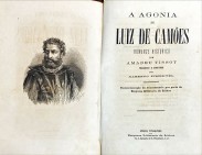 A AGONIA DE LUIZ DE CAMÕES. Romance histórico. Traduzido e annotado por Alberto Pimentel. Commemoração doi tricentenario por parte da Empreza Litteraria de Lisboa.